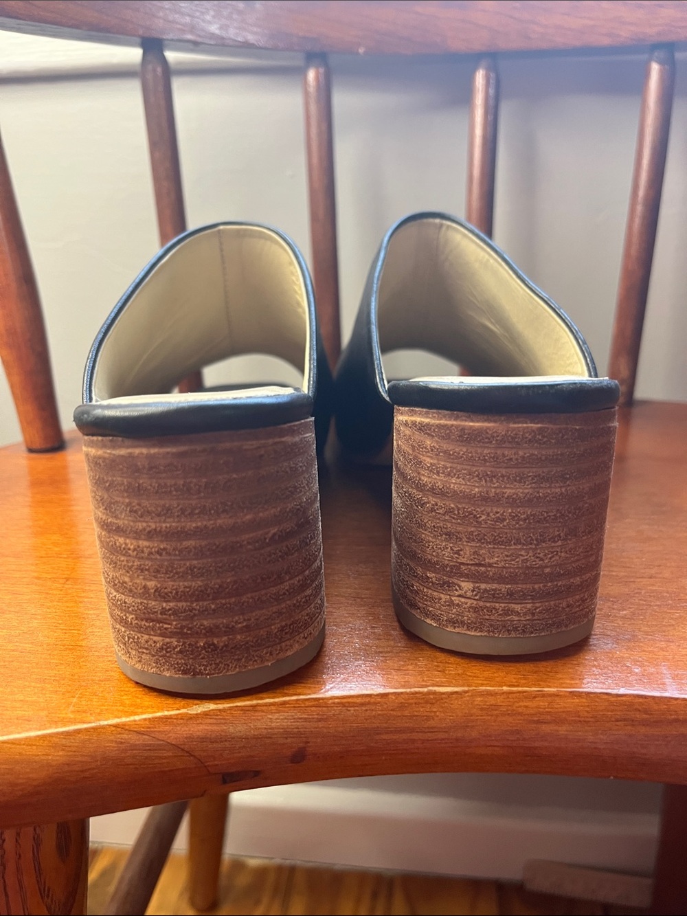 Nisolo Paloma Open Toe Mule Black Leather Sandals Women’s Size 7 - Picture 4 of 11